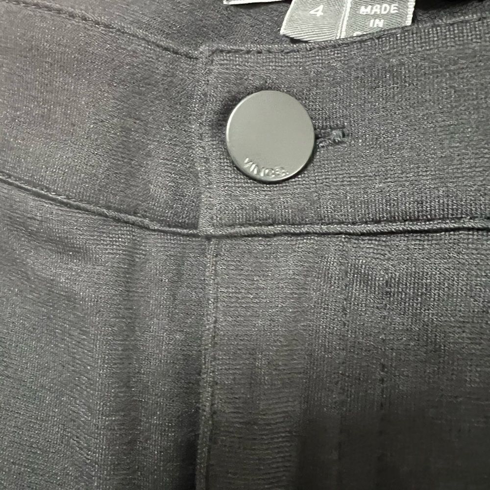 Vince Women Pants Taper Leg Zipper Button Equestrian charcoal, gray size 4 - Picture 11 of 13